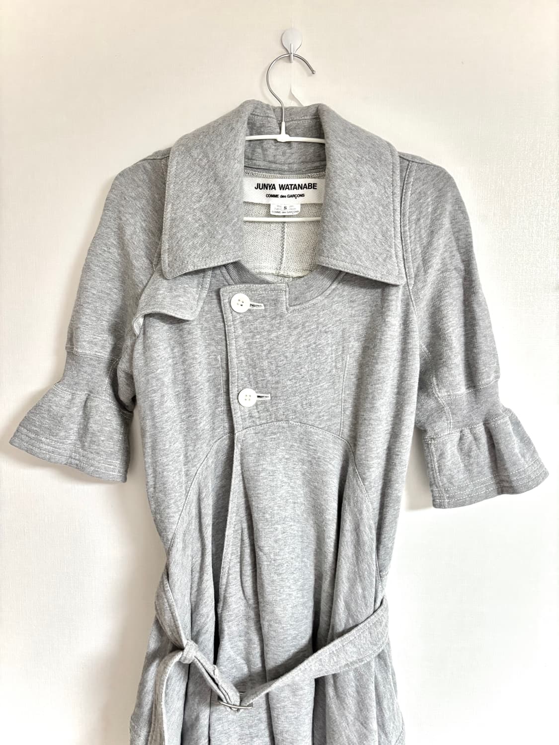 준야와타나베 코튼 스웻 트렌치 원피스 상품이미지2