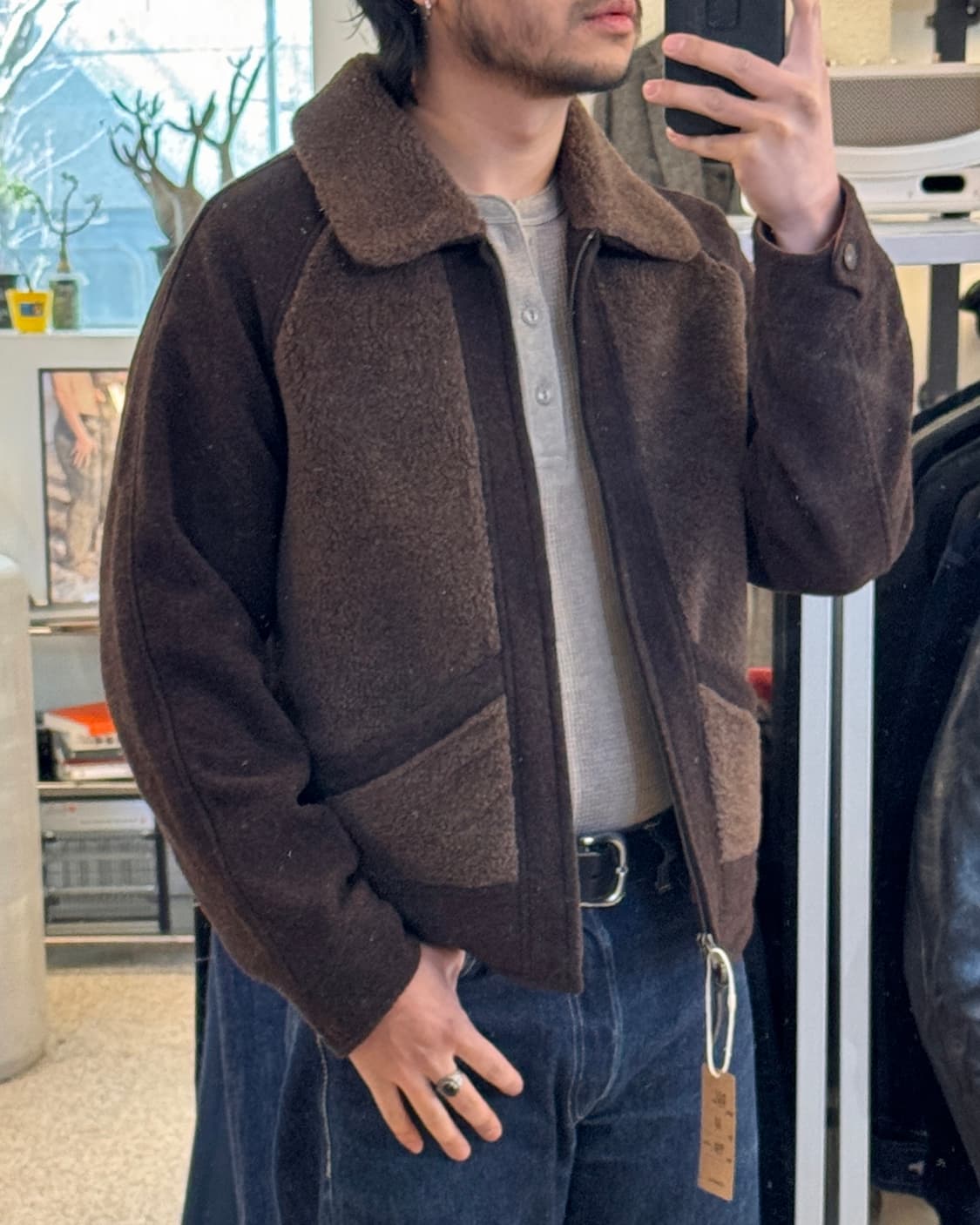 RRL 플리스 그리즐리 자켓 상품이미지3