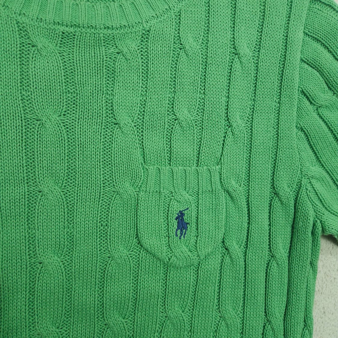폴로 랄프 로렌 반팔 케이블 니트 M 상품이미지2