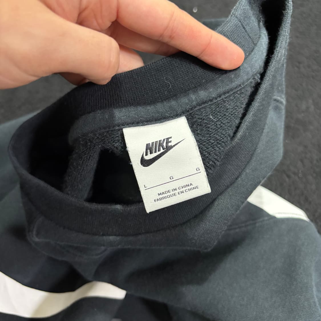 L 나이키 블랙 빅스우시 맨투맨 상품이미지3
