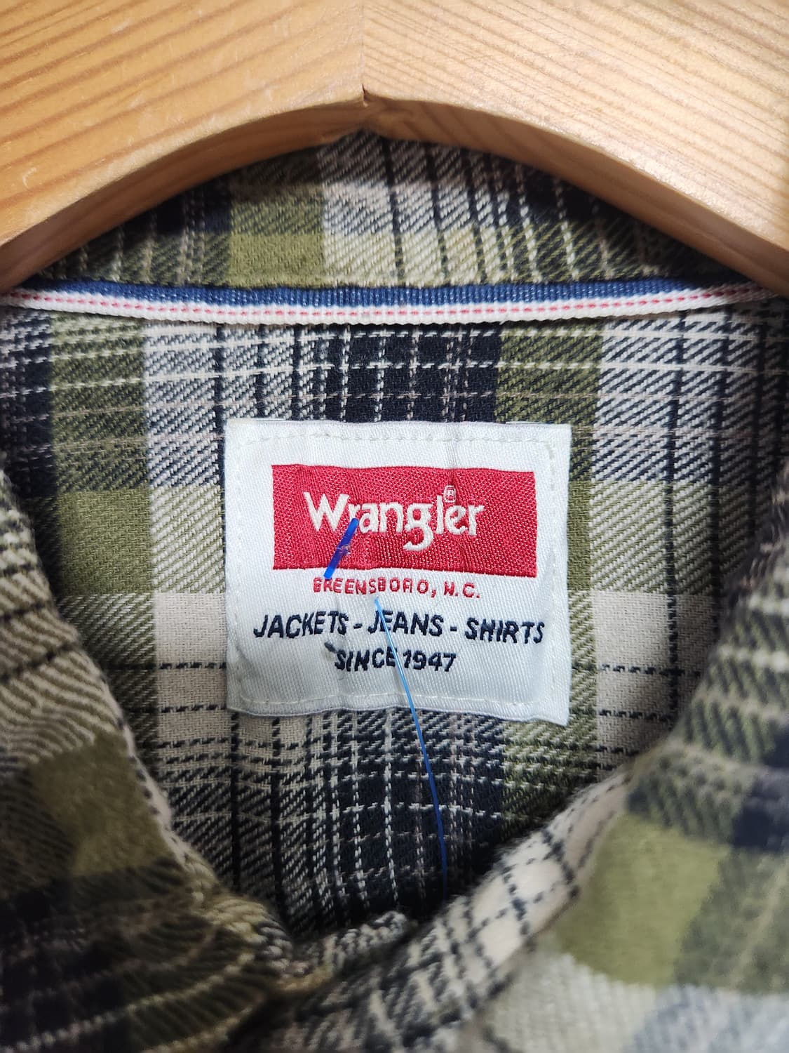 랭글러Wrangler 체크 플란넬 셔츠 L - S79 상품이미지4