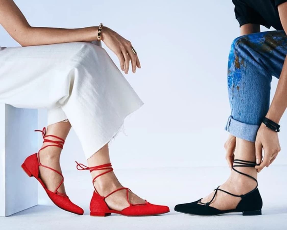 스튜어트 와이츠먼  길리건 레이스업 플랫슈즈 블랙/240 상품이미지9