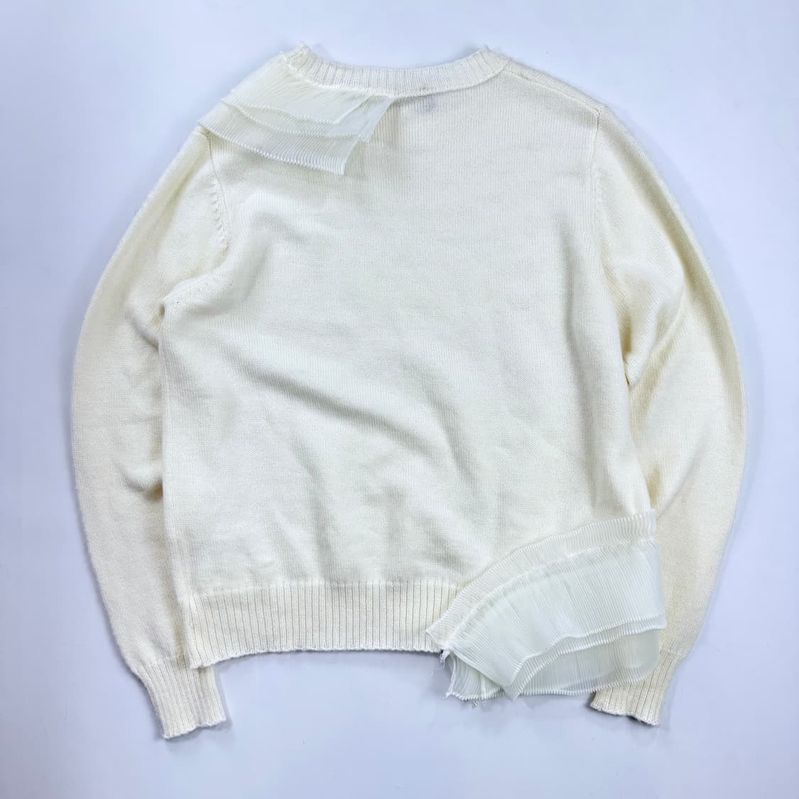 꼼데가르송 아카이브 화이트프릴 니트 상품이미지4