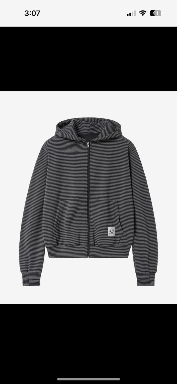 패러킷 드리프트 집업 후디 챠콜 M 상품이미지1