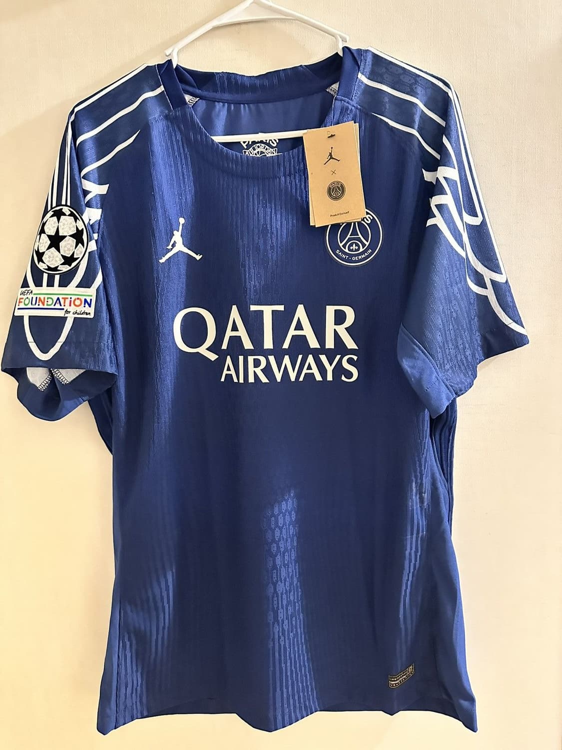 Psg x jordan 24/25 어센틱 풀패치 뎀벨레 유니폼 상품이미지6