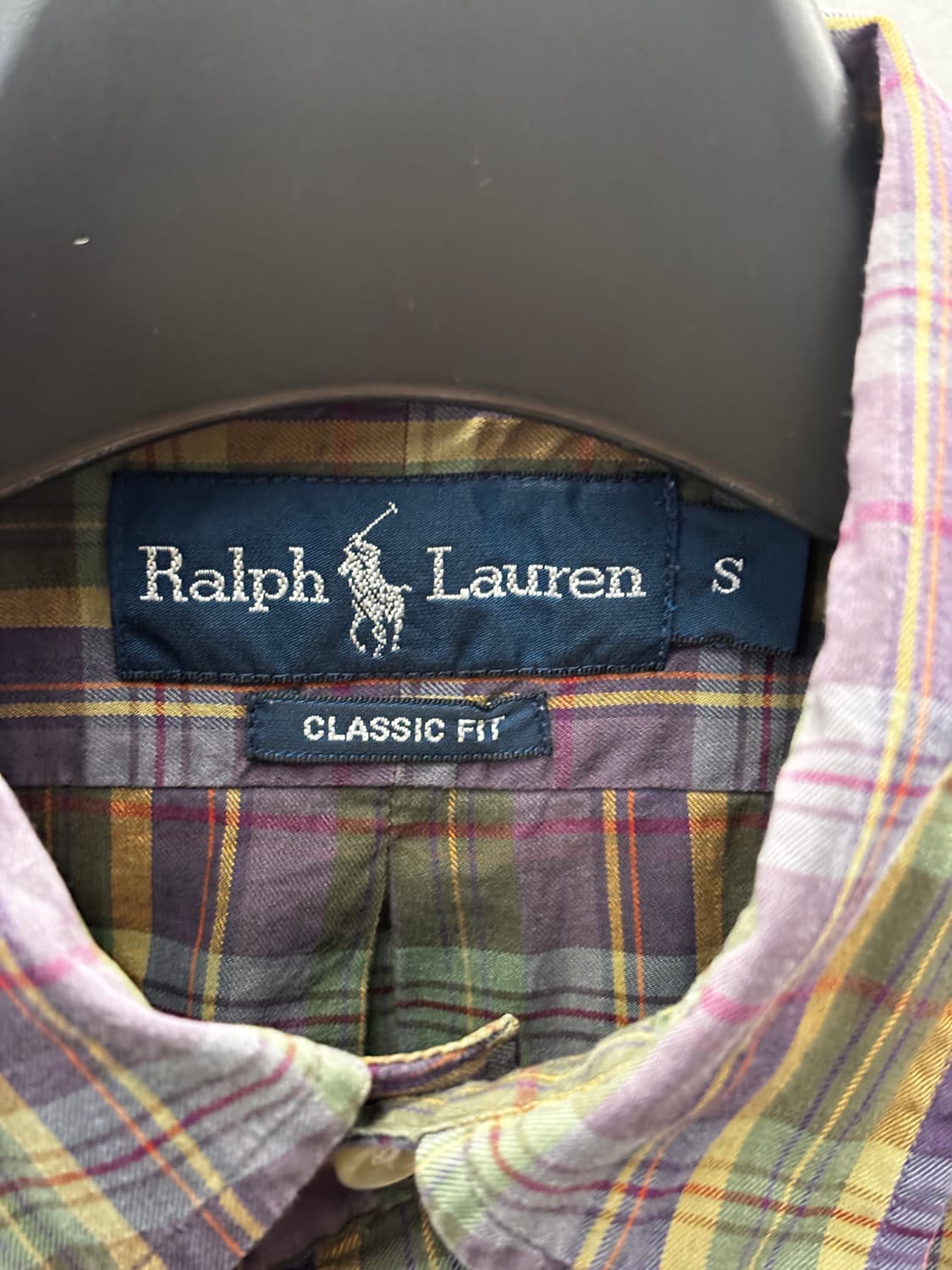 폴로 랄프로렌 클래식핏 체크 셔츠 S 상품이미지4