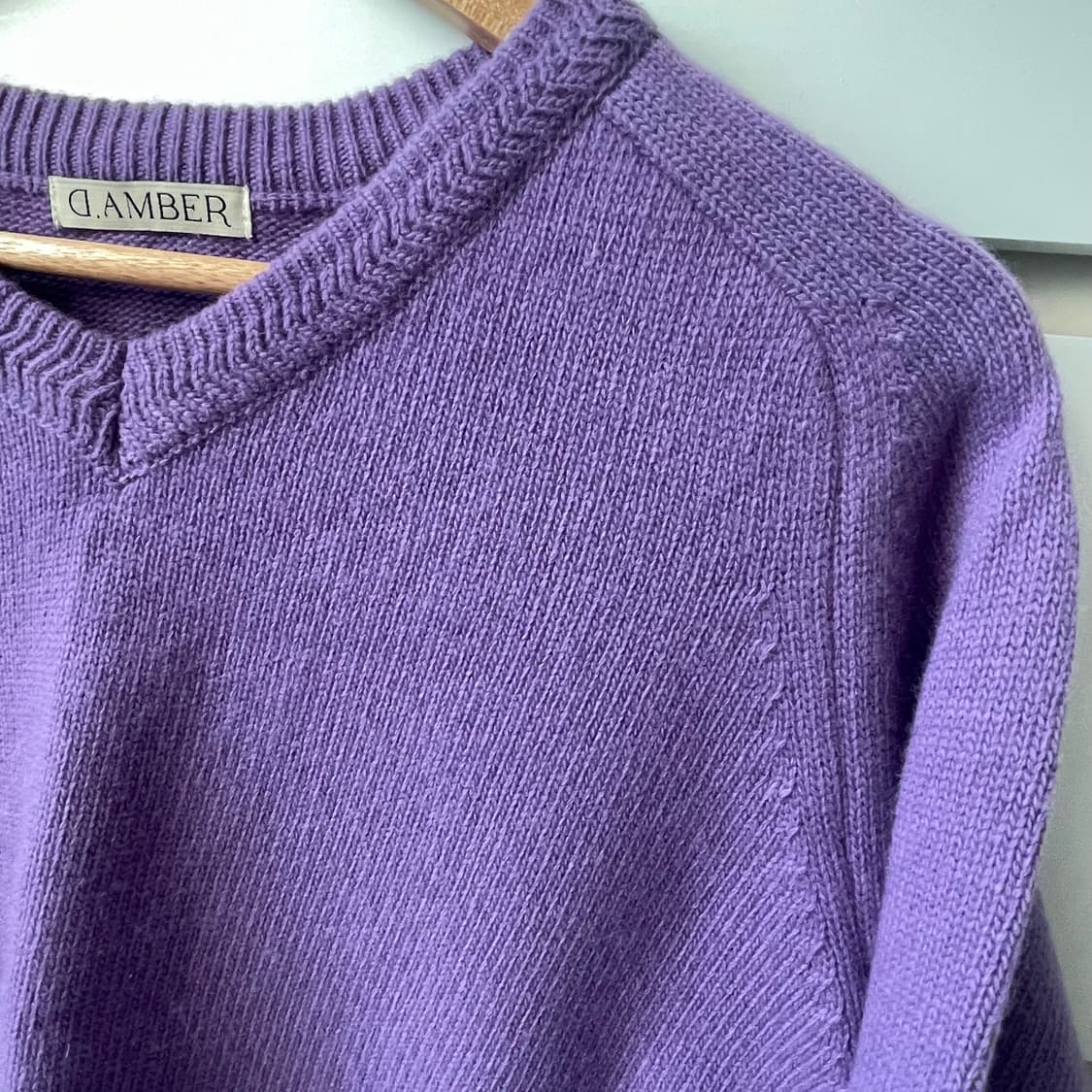 디앰버 캐시 퍼플 니트 상품이미지5