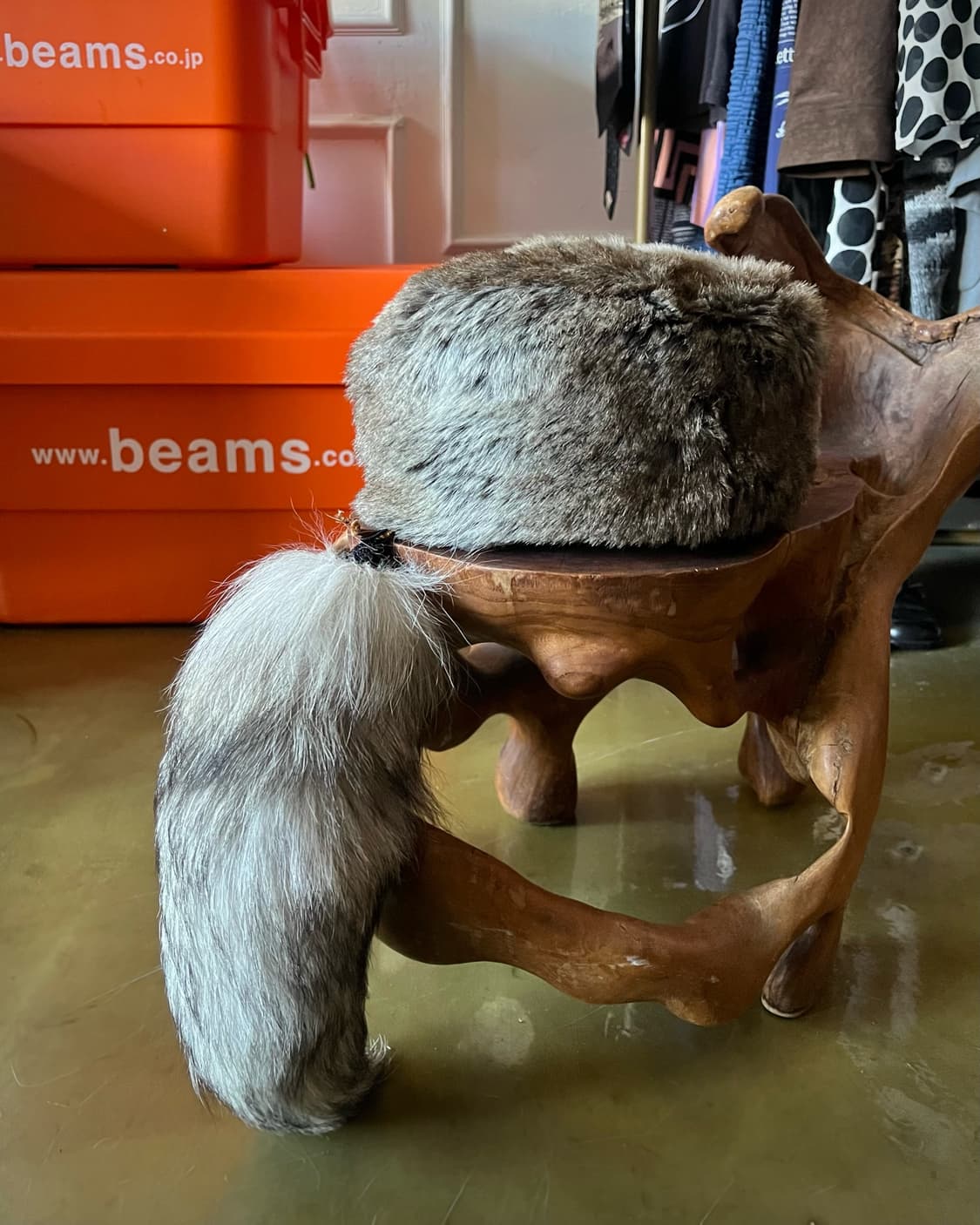 CA4LA Archive Real Fox Fur Sharp-Car Hat 상품이미지7