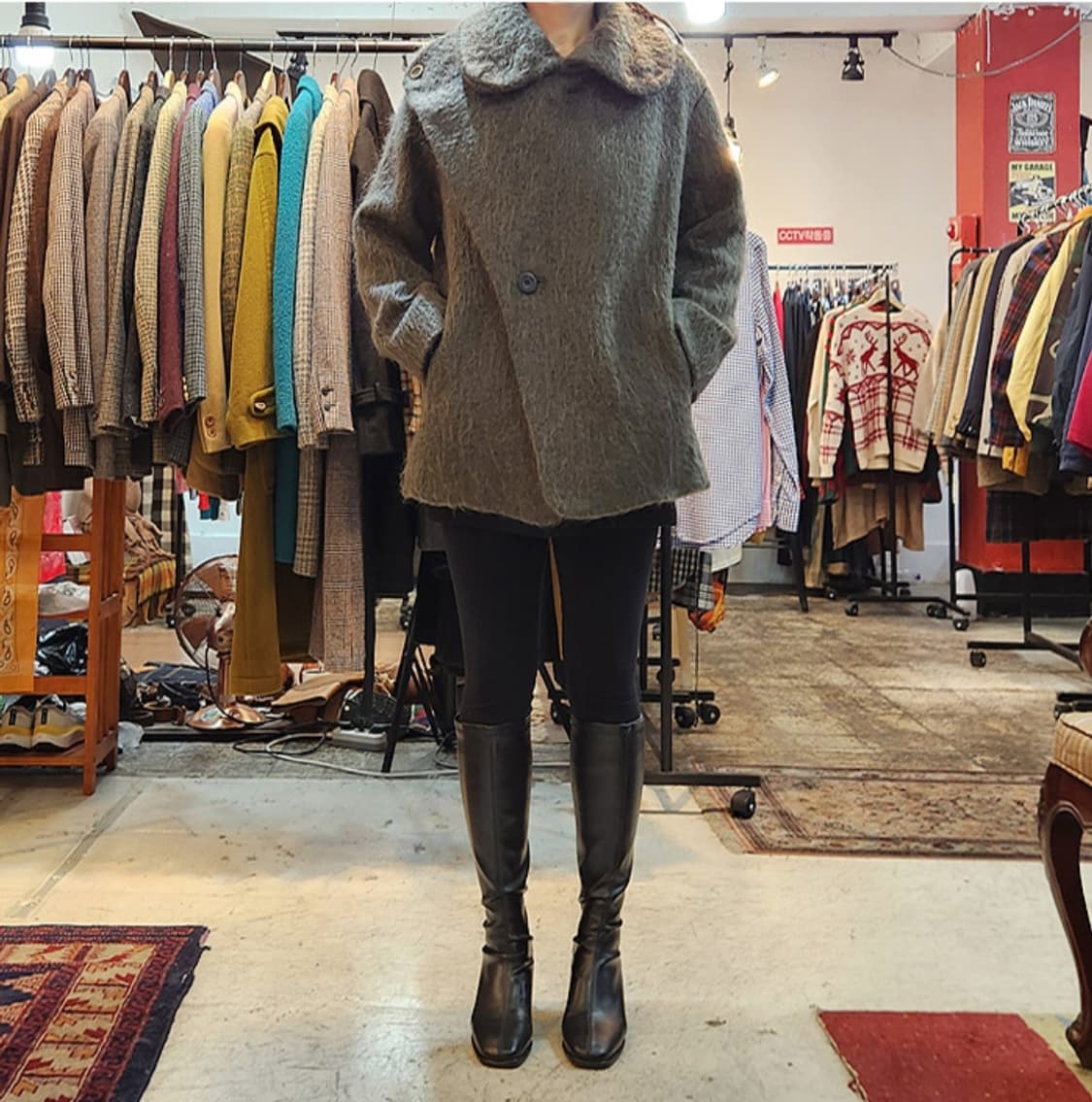 일본판 KAMISHIMA CHINAMI카미시마 치나미 도톰한 모헤어 자켓 상품이미지2