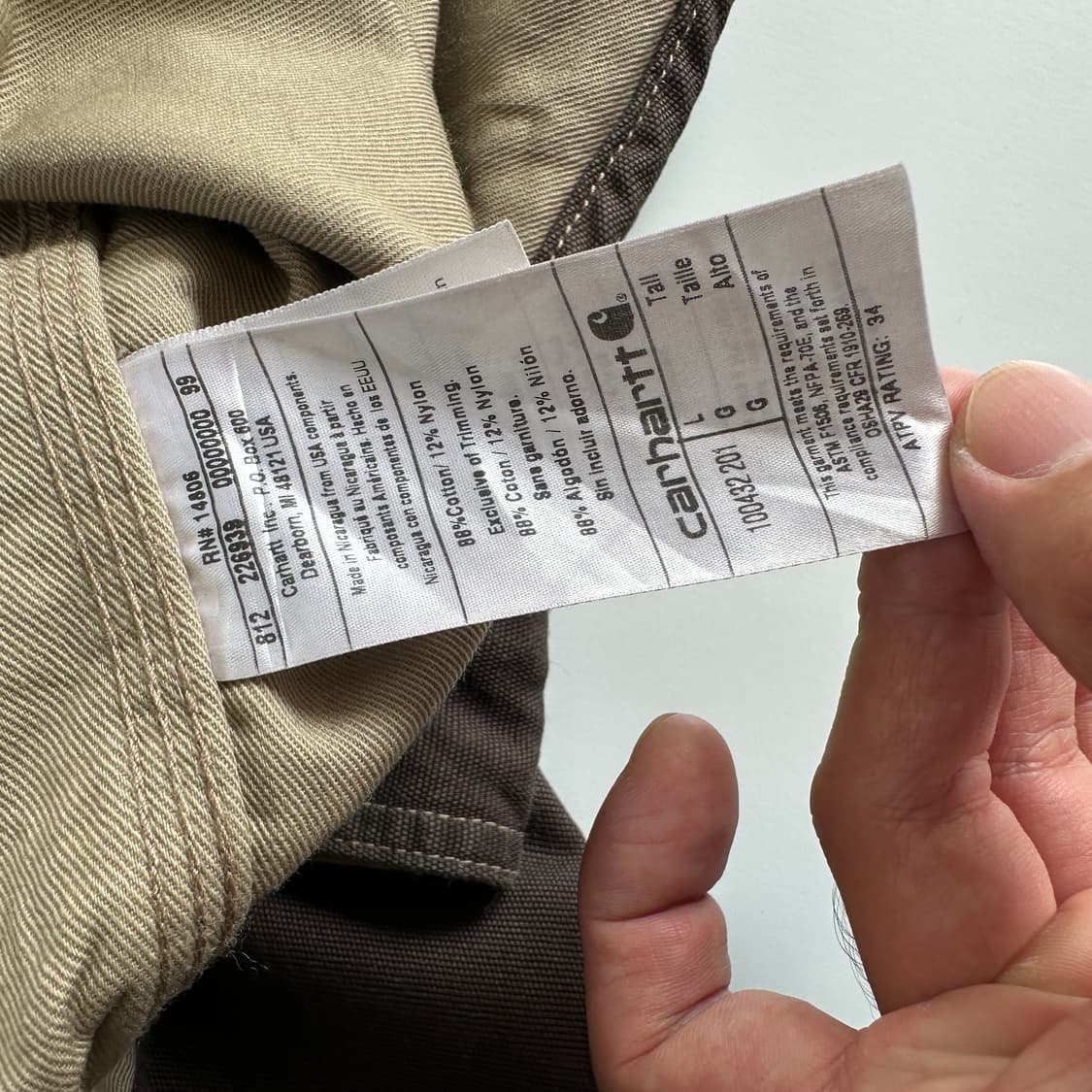 Carhartt FR 킬하트 FR OG 컨버스  모스 브라운 자켓 상품이미지7