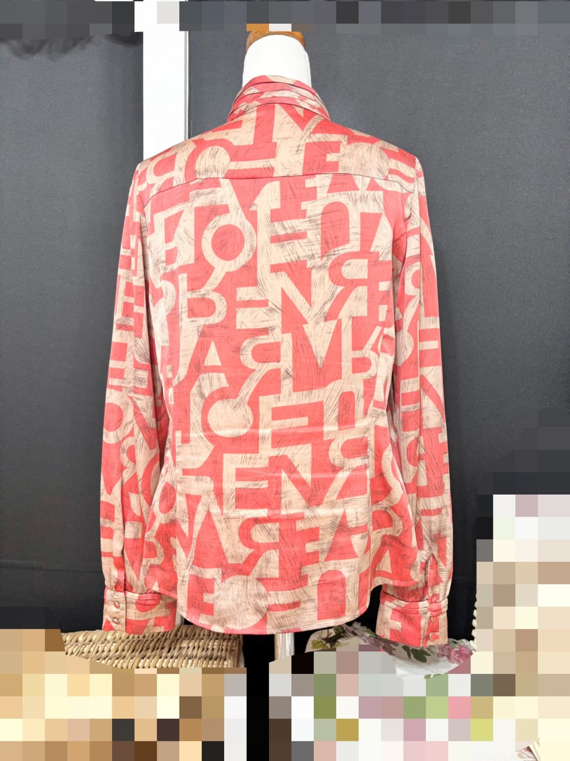 올리비아로렌ㅡ 러플 장식 블라우스 호칭 95/상태최상 상품이미지2