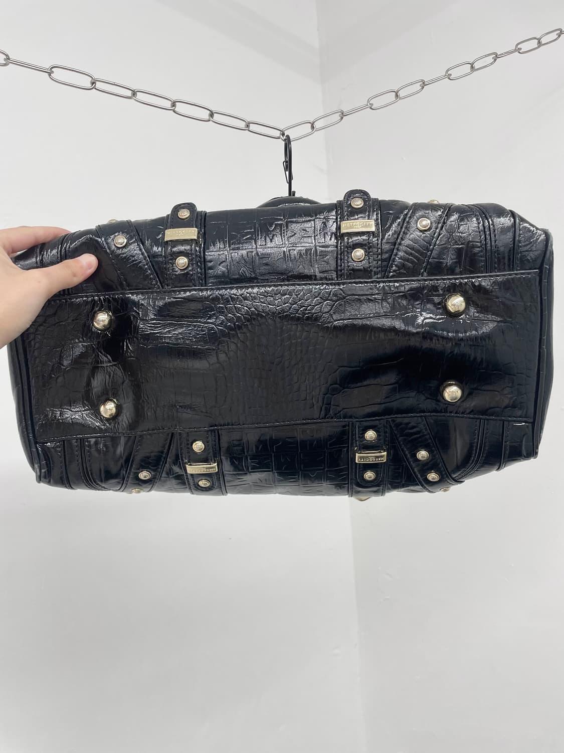 메트로시티 블랙 금장 갸루 토트백 상품이미지7