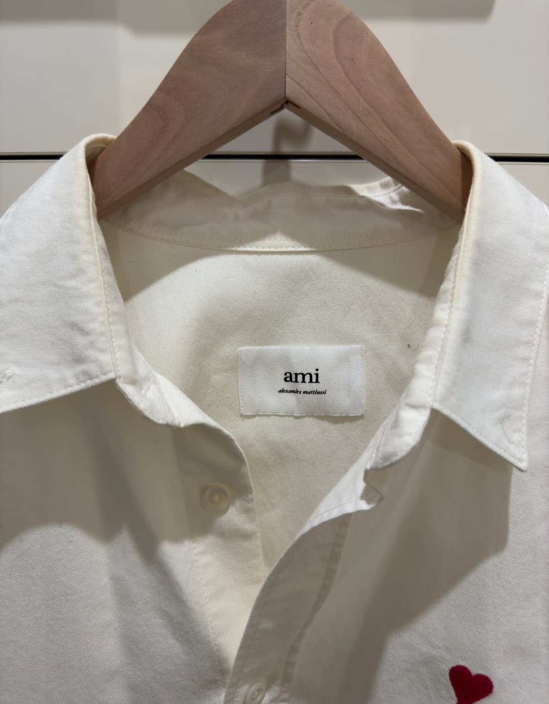 AMI 체인스티치 하트로고 옥스포드셔츠 상품이미지6