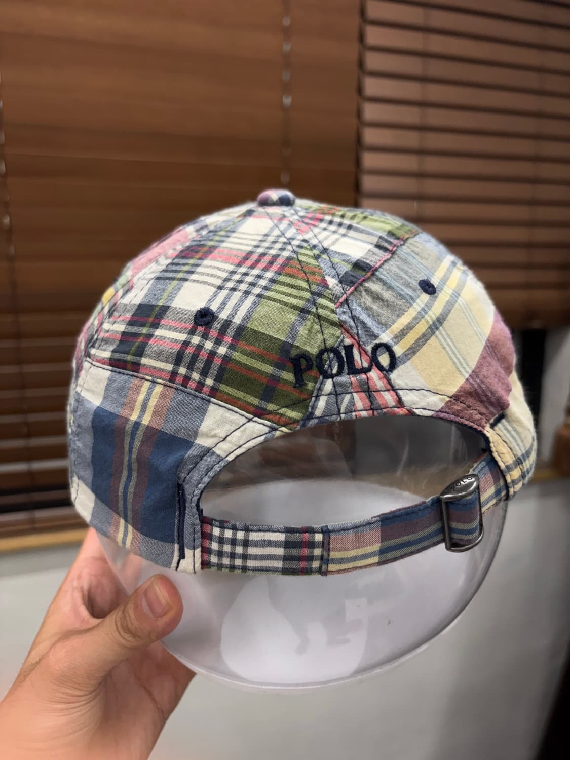 폴로 랄프로렌 패치워크 마드라스 볼캡 모자 상품이미지3