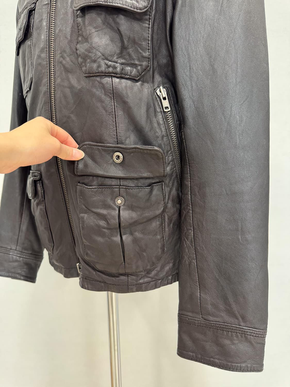 Superdry Originals 리얼 레더 필드 자켓 상품이미지10