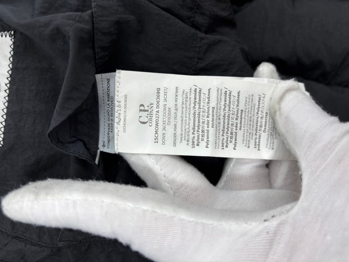 (23FW)CP컴퍼니 에코크롬-R 고글패딩 블랙 50 상품이미지9