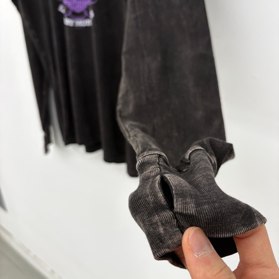 할리 데이비슨 블랙 긴팔 티셔츠 여성 L 상품이미지3