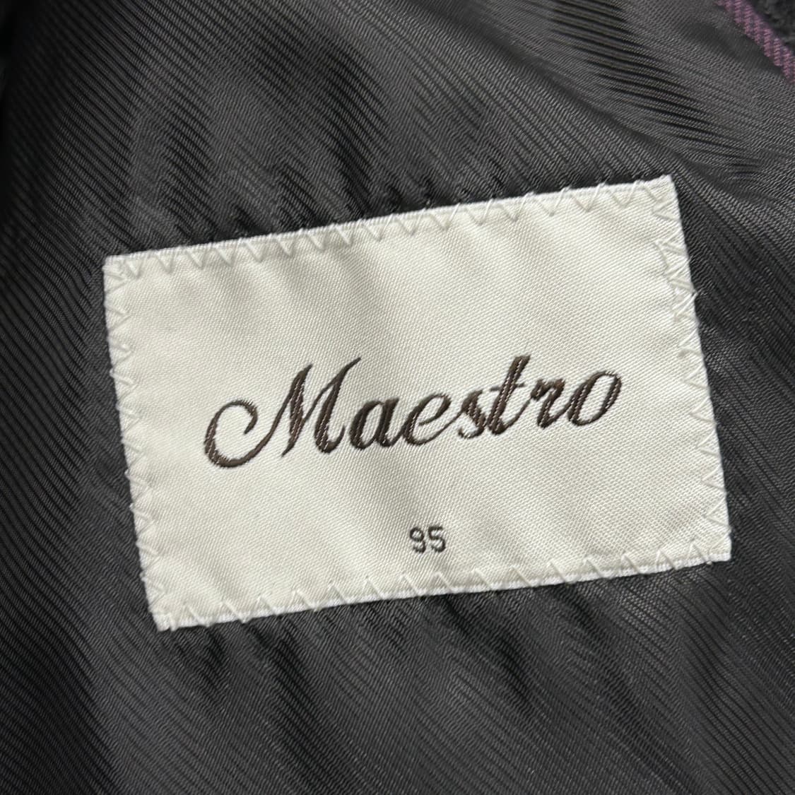 마에스트로 케시미어블렌드 히든버튼 롱코트 상품이미지3