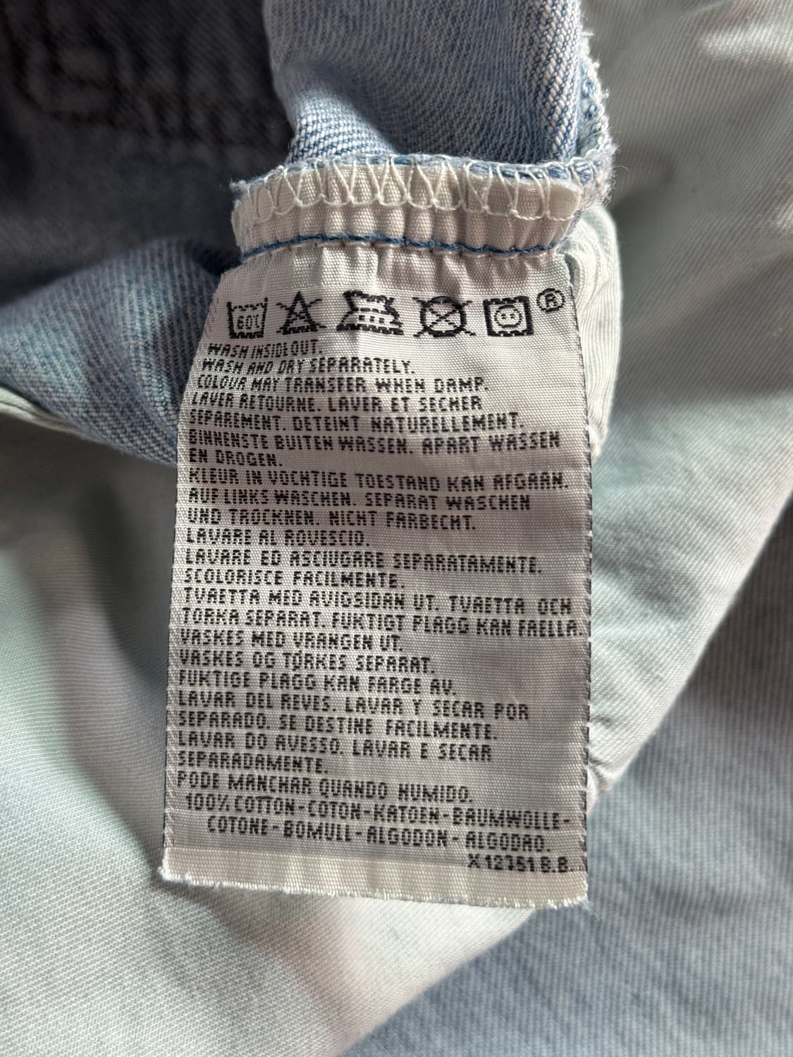 [34]90's 리바이스 501 Made in France 데님 팬츠 상품이미지3