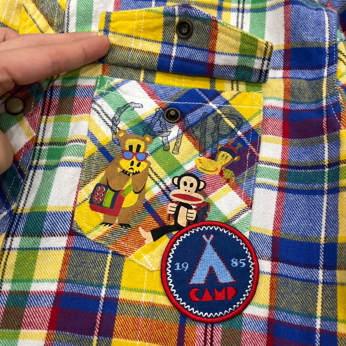 L 폴프랭크 빅로고 체크 웨스턴 셔츠 상품이미지3