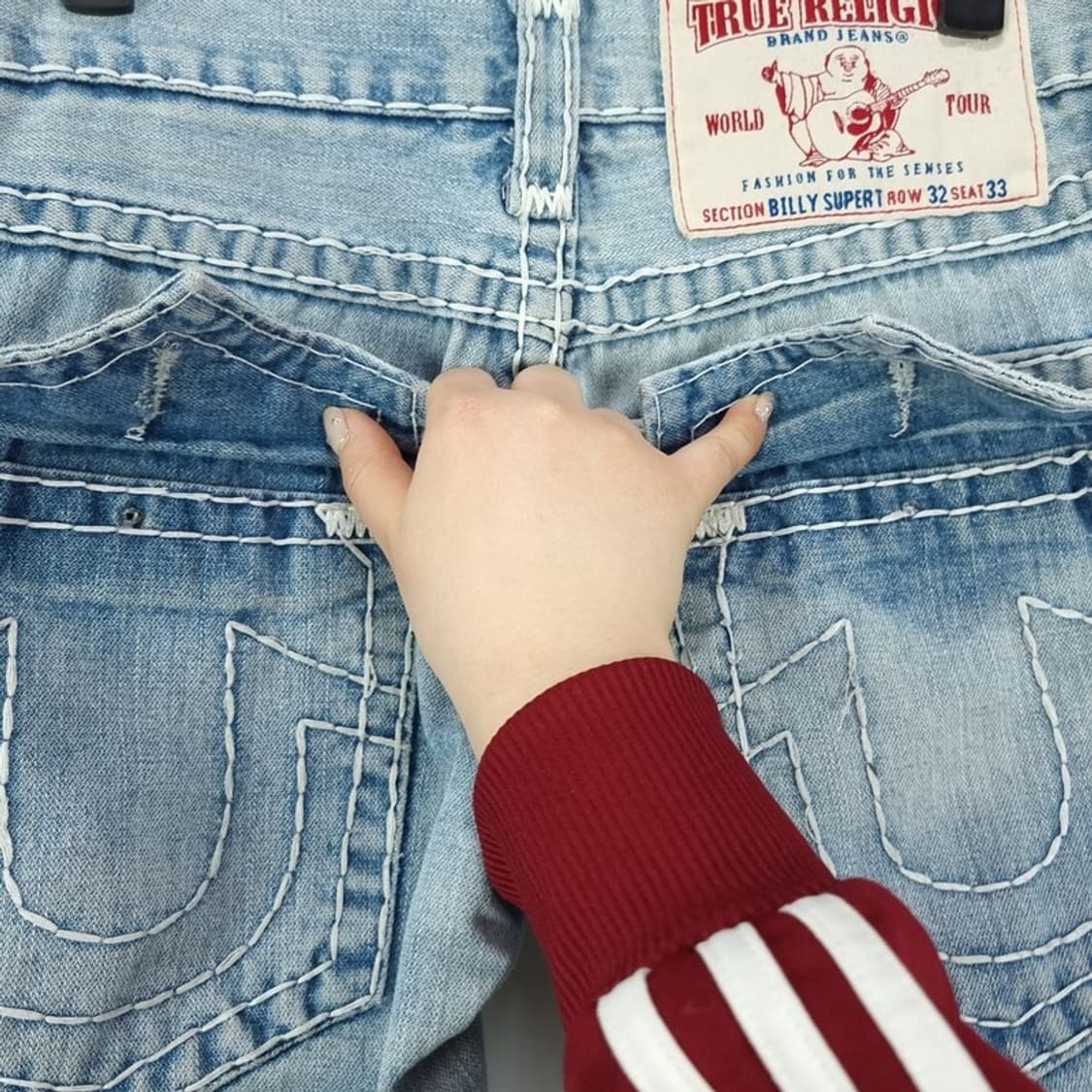 [트루릴리전] 빌리 슈퍼 T Y2K 빈티지 데님 팬츠 청바지 M18651 상품이미지10
