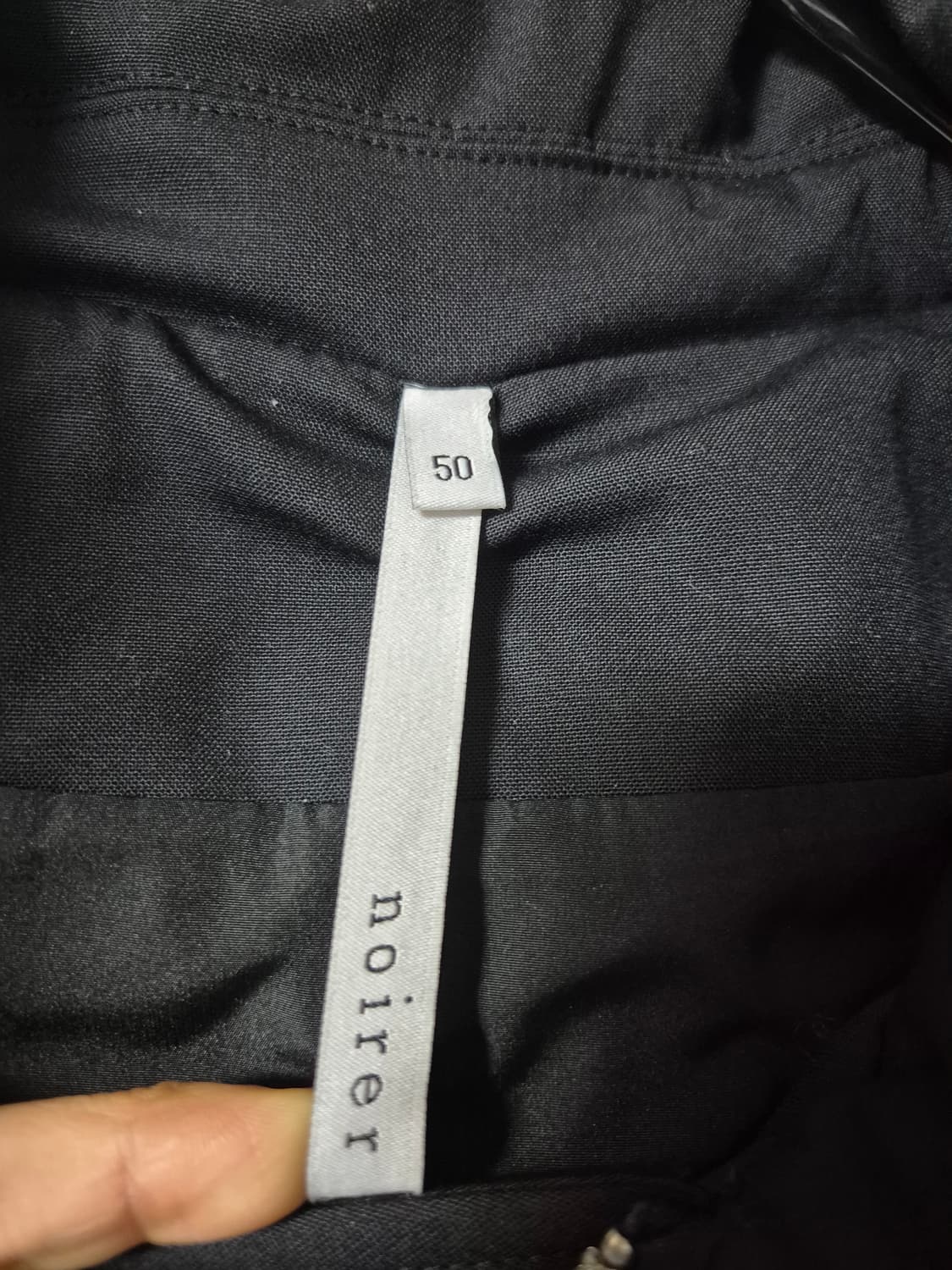 노이어 패디드 울 크롭 블루종 50 블랙 상품이미지7