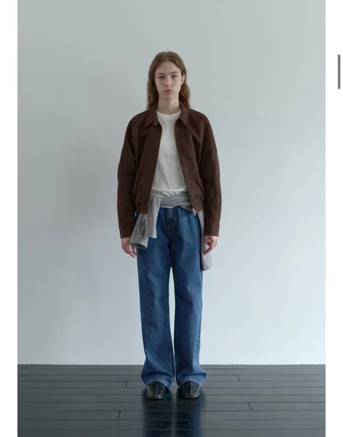 poszer 스웨이드 해링턴 자켓 (브라운) 상품이미지6