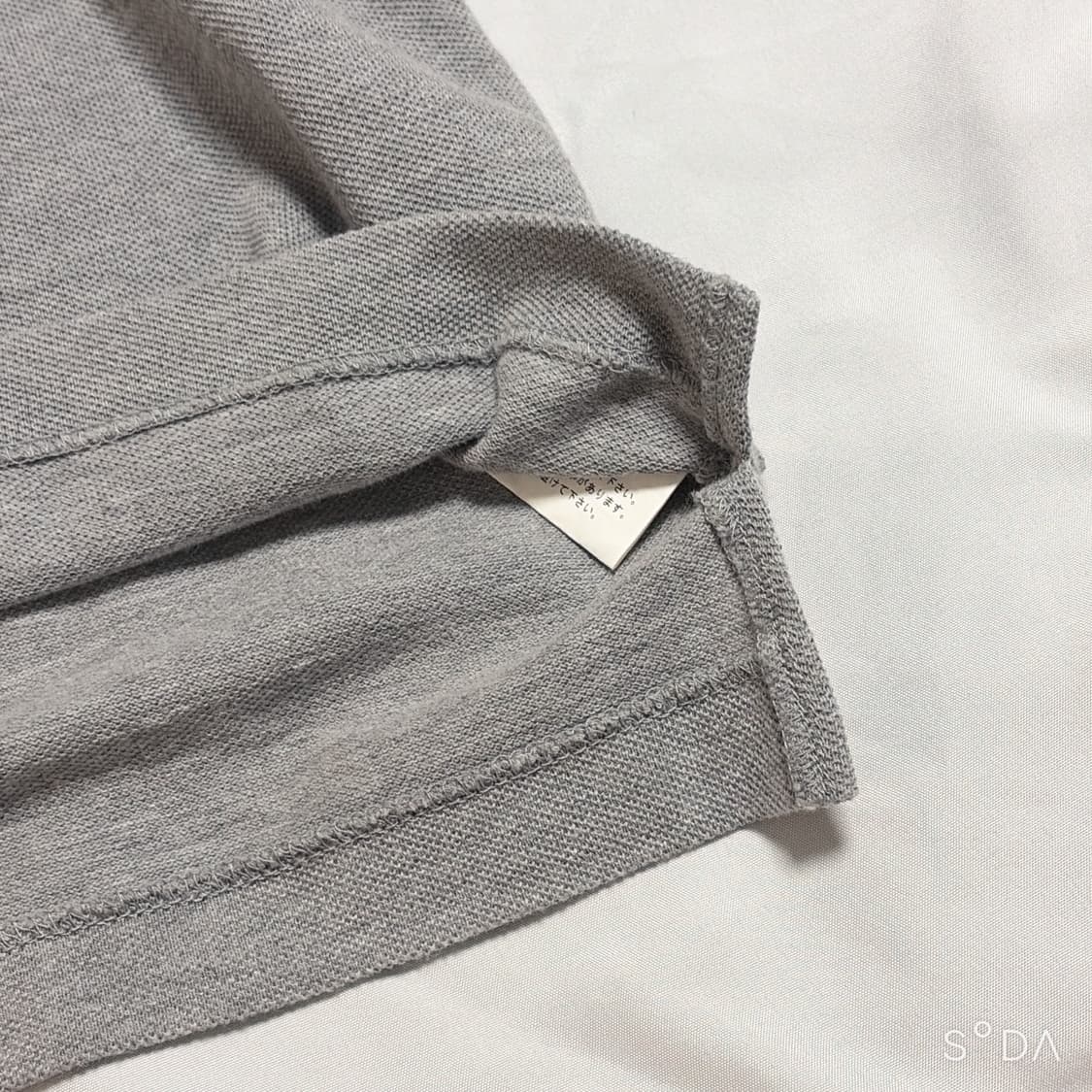 꼼데가르송 플레이 카라 반팔티 M 그레이 상품이미지7