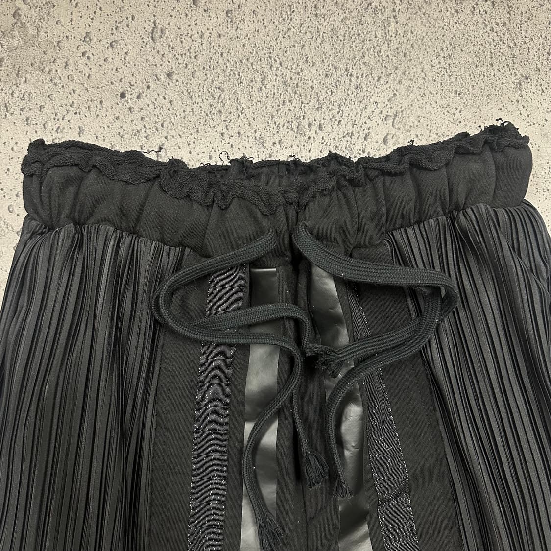 ✨ (세트) 빈티지 플리츠 테잎 배색 블랙 셋업   상품이미지8
