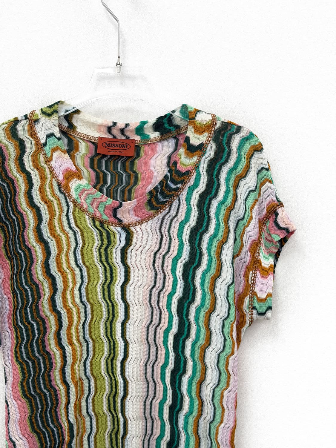 미쏘니 멀티컬러 니트 탑 상품이미지2