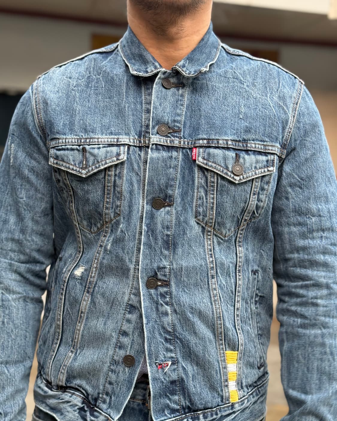 리바이스  72334 타입 3세대 핸드스티치 데님 트러커 자켓 M 상품이미지7