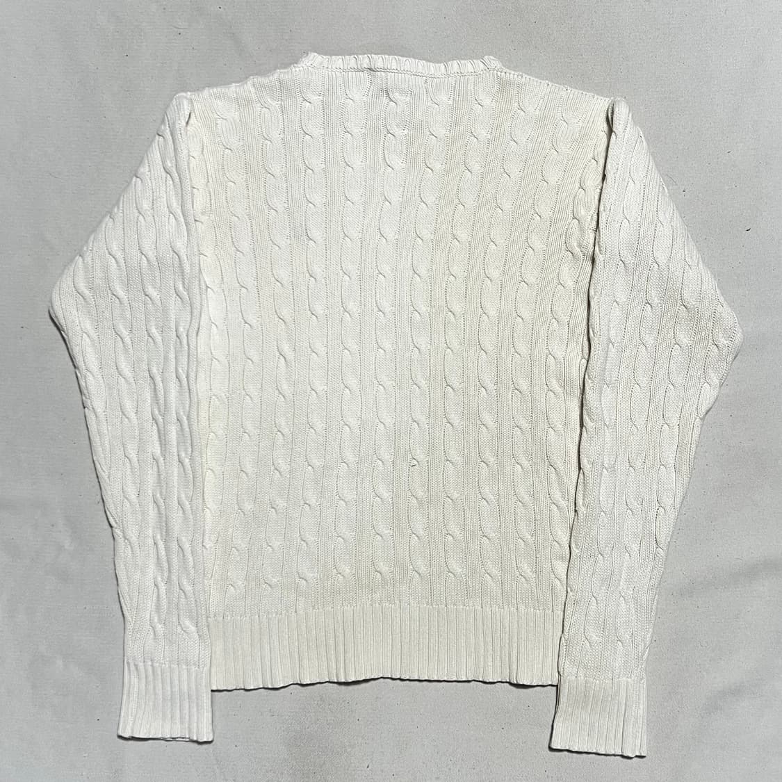 L 폴로랄프로렌 화이트 케이블 니트 상품이미지3