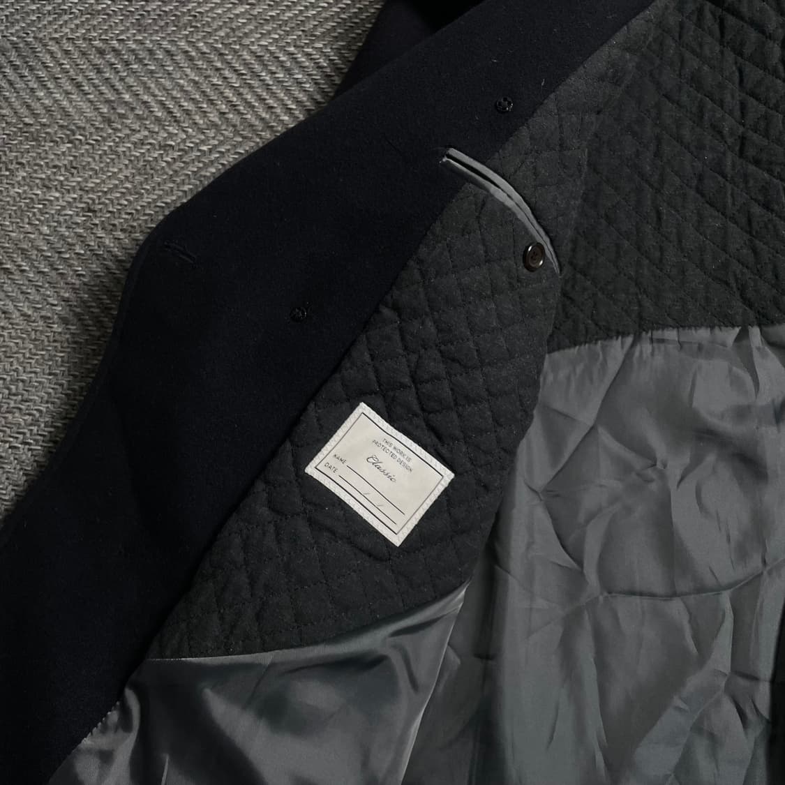 Andz 지오지아 모직 피코트 블랙y 4031 상품이미지6