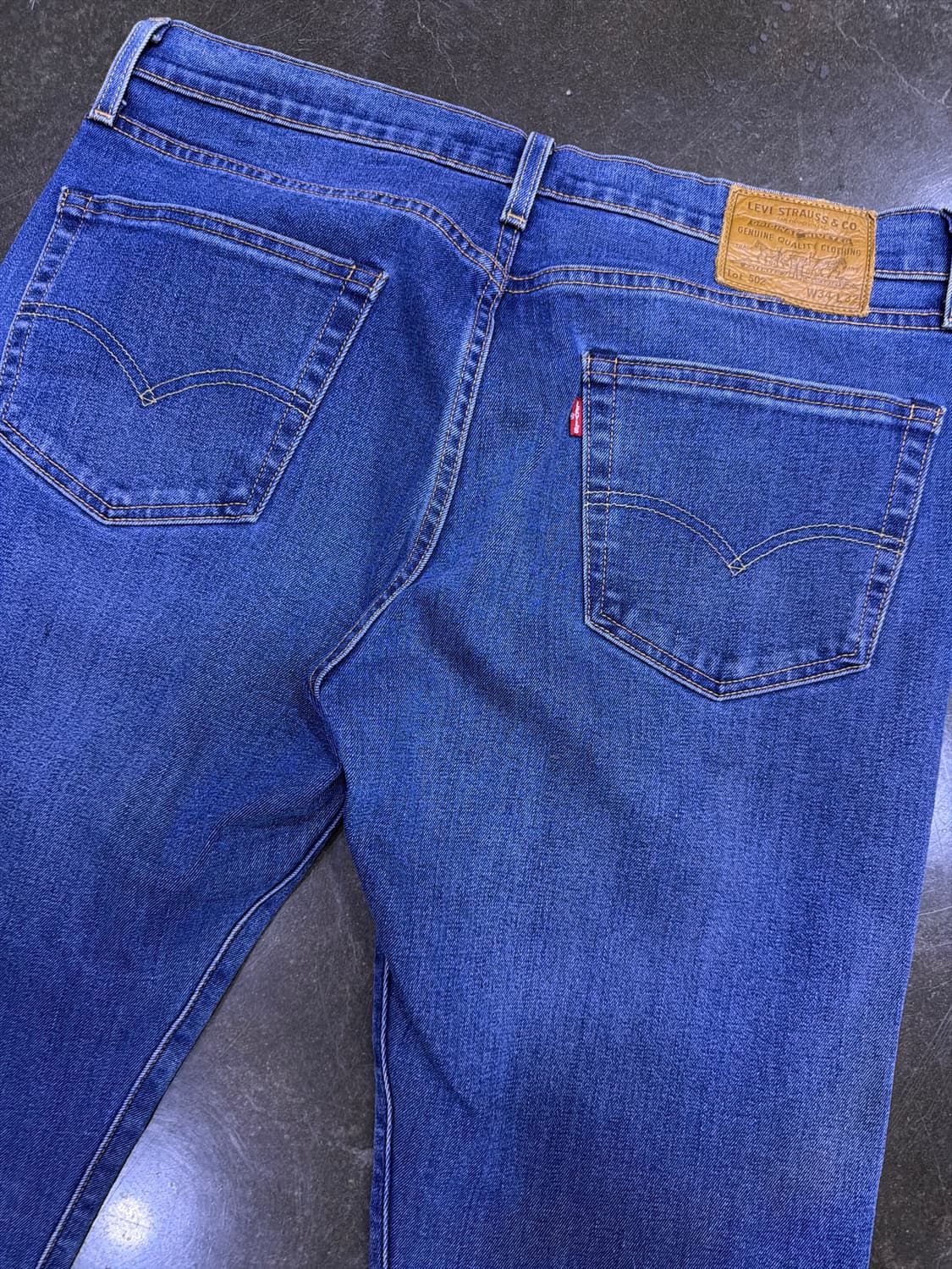 리바이스 502 프리미엄 빅 E 약기모 테이퍼드 데님팬츠 34 상품이미지6