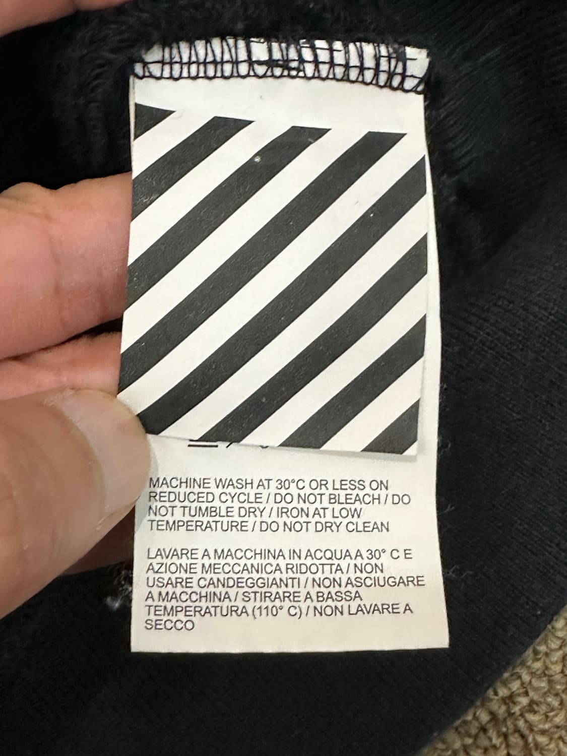 오프화이트 디아그 스컬 프린팅 후드티 xs 상품이미지7