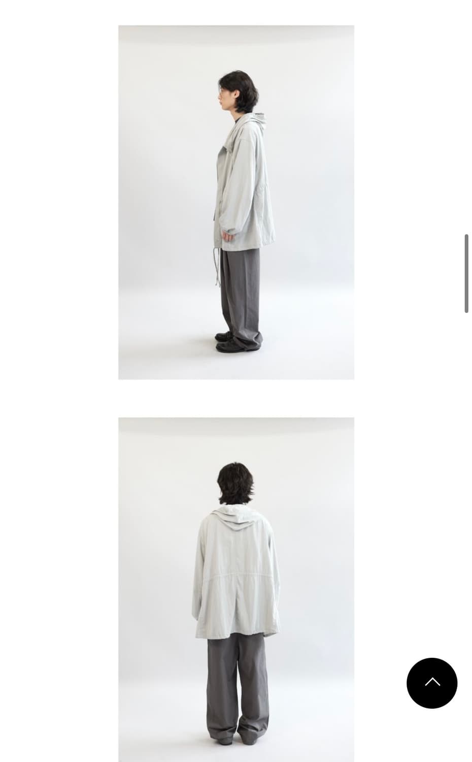 헤칭룸 snow mid parka light grey 상품이미지2