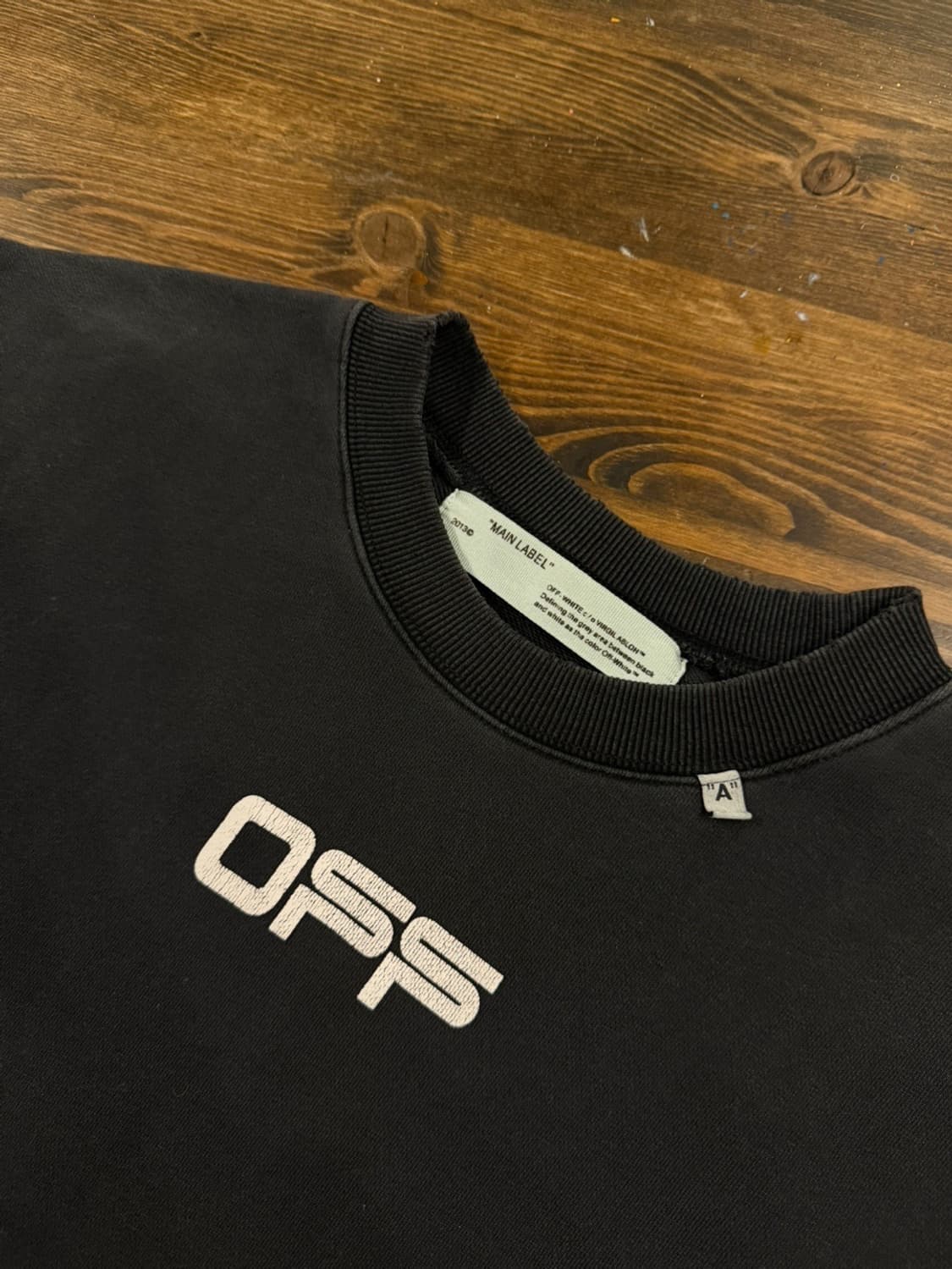 오프화이트 맨투맨 남성95-100 상품이미지7