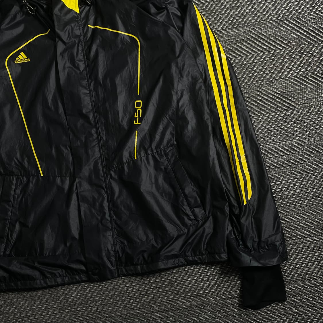 아디다스 F50 블랙 옐로우 우븐 바람막이 y 3844 상품이미지3