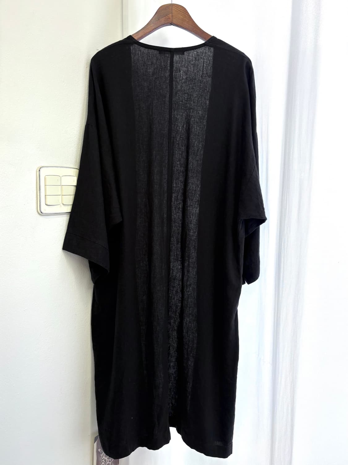 e.r.g* 블랙 린넨 블랙 로브 JPN 상품이미지6