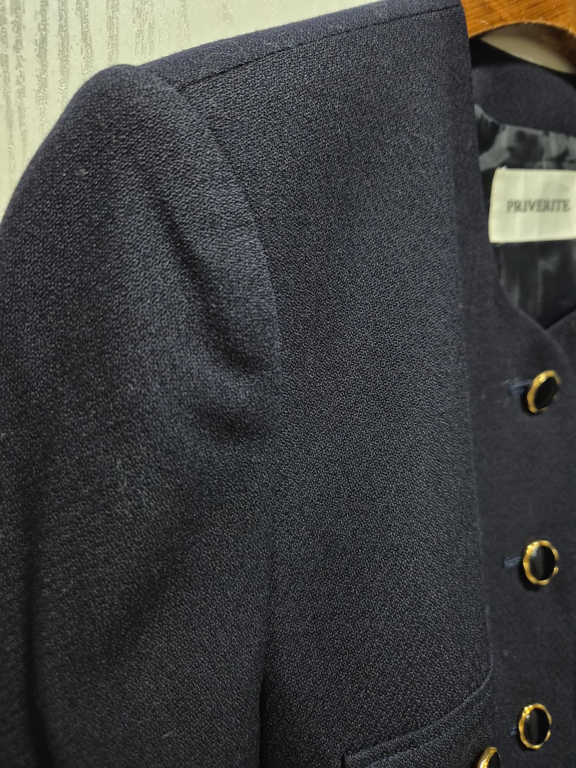 (세일)JPN . PRIVERITE 다크네이비 금장 버튼 자켓 상품이미지6
