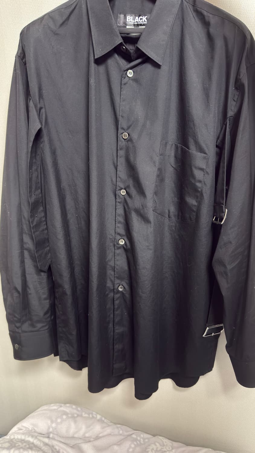 꼼데가르송 블랙 벨트 셔츠 m 사이즈 상품이미지1