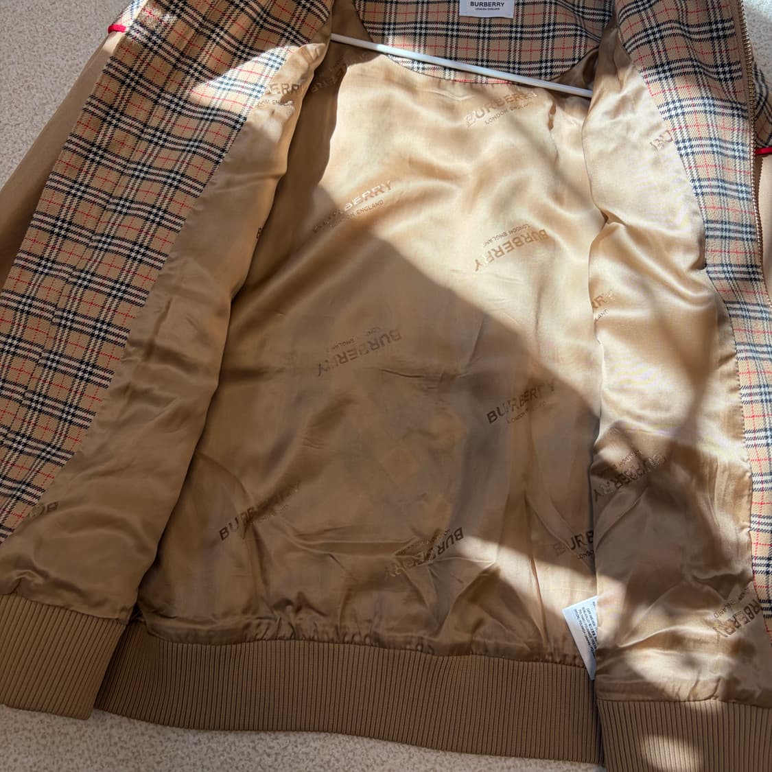 버버리 콘트라스트 체크 자켓 상품이미지8