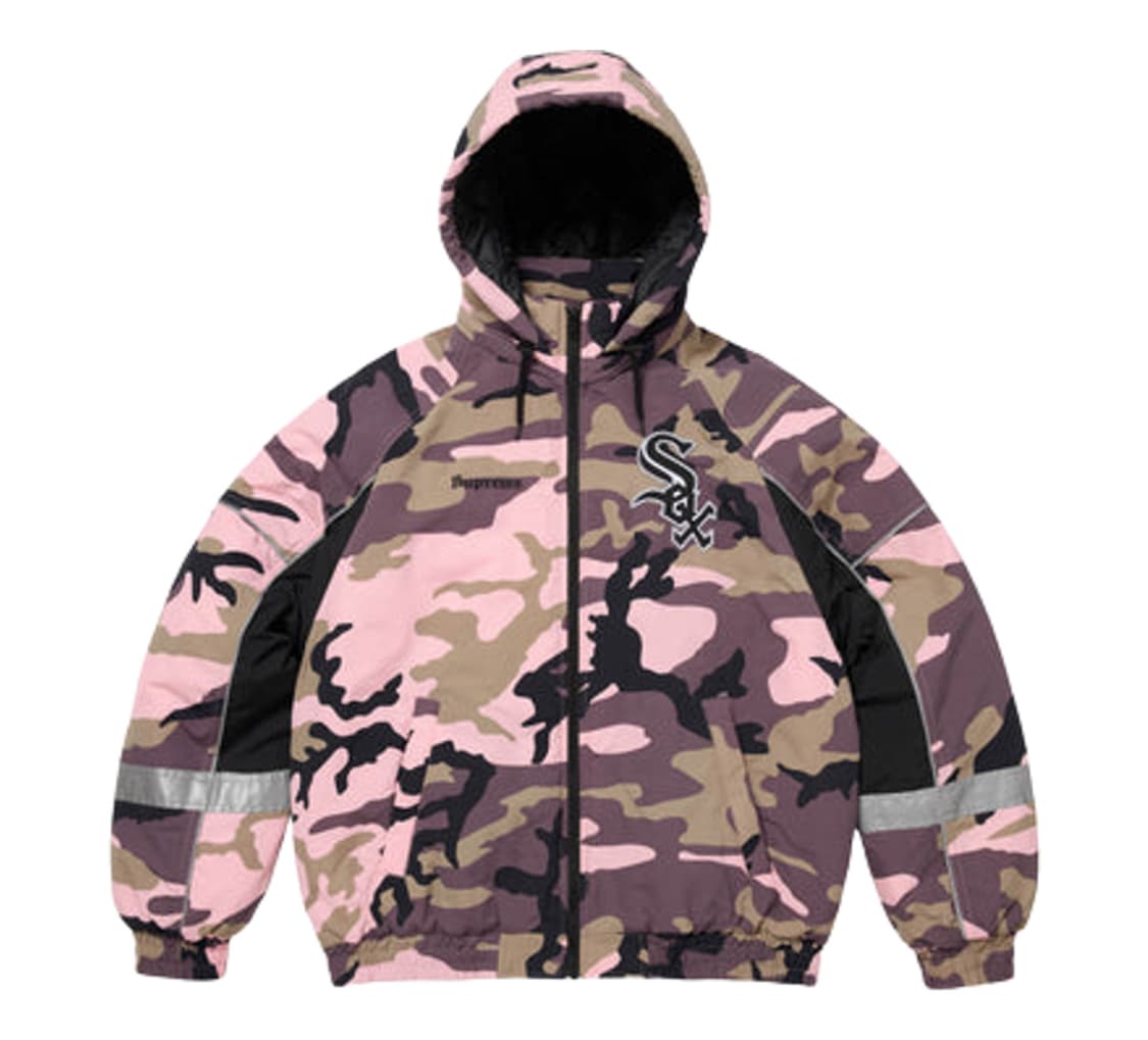 슈프림 x 시카고 화이트 삭스 스타디움 자켓 핑크 카모 상품이미지1