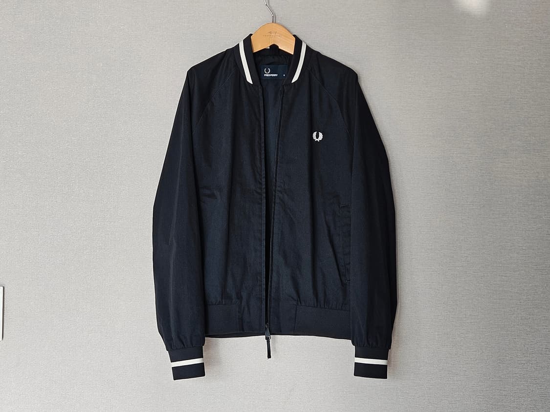 프레드페리 블랙 봄버 자켓 블루종 95 상품이미지1