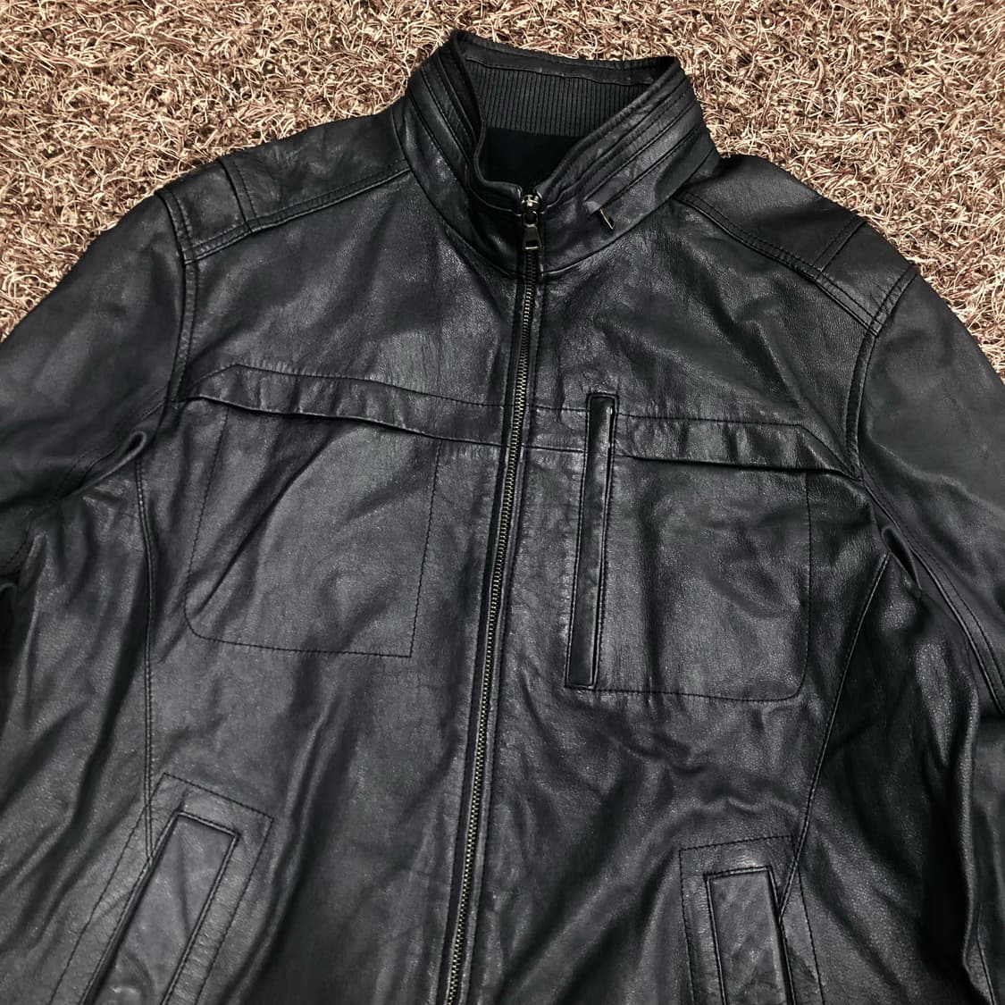 까르뜨블랑슈 양가죽 멀티포켓 레더 가죽 자켓 상품이미지2