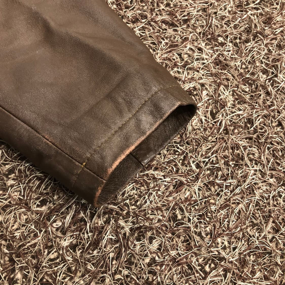 빈티지 양가죽 브라운 레더 가죽 자켓 (내피 탈부착) 상품이미지4