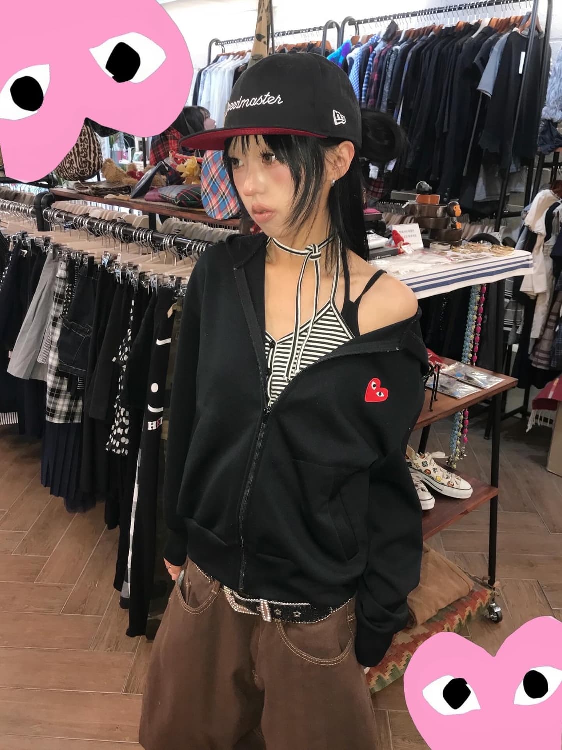 Comme des Garçons Jersey Hood Zip-Up 상품이미지1