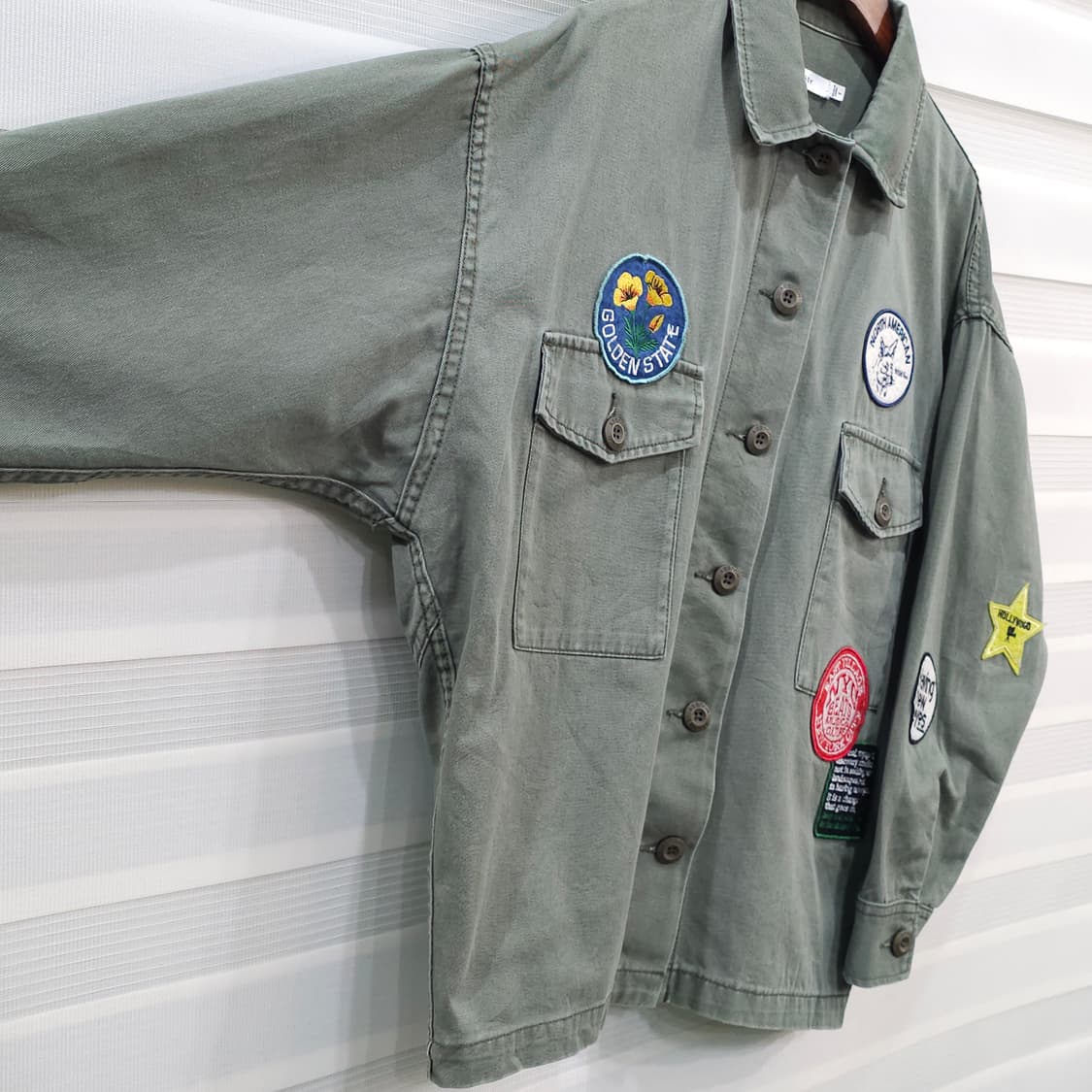 MOUSSY 패치디테일 밀리터리 셔츠 자켓- 우먼프리 상품이미지5