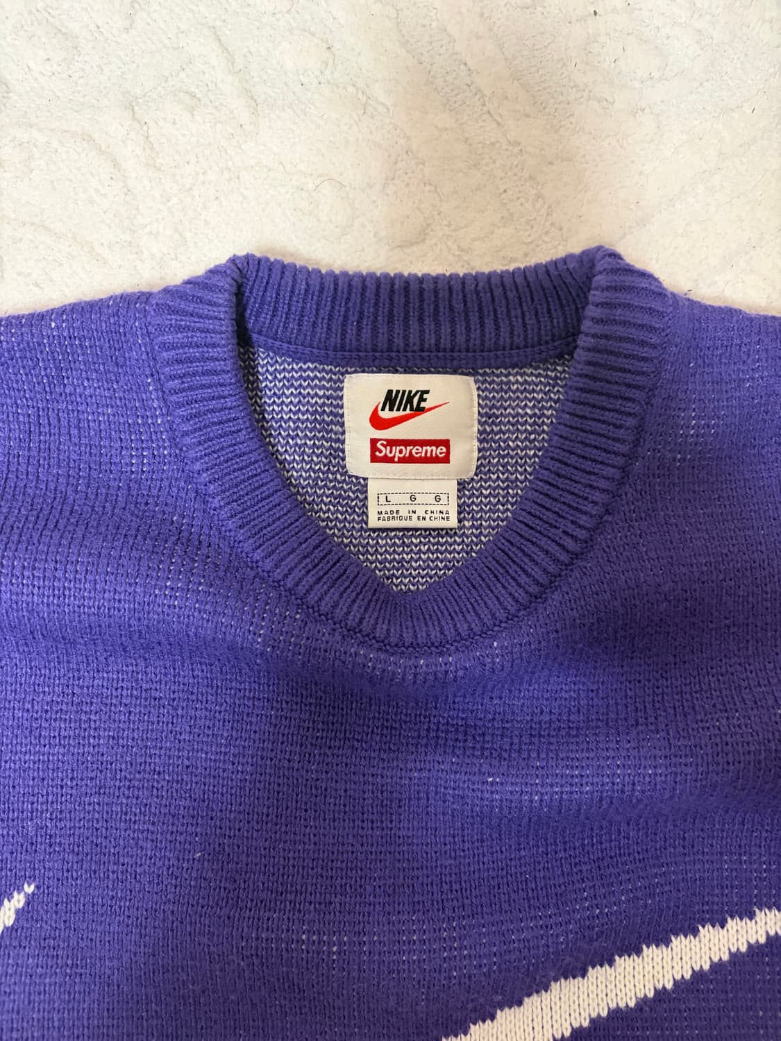 슈프림 나이키 콜라보 니트(L) 상품이미지4