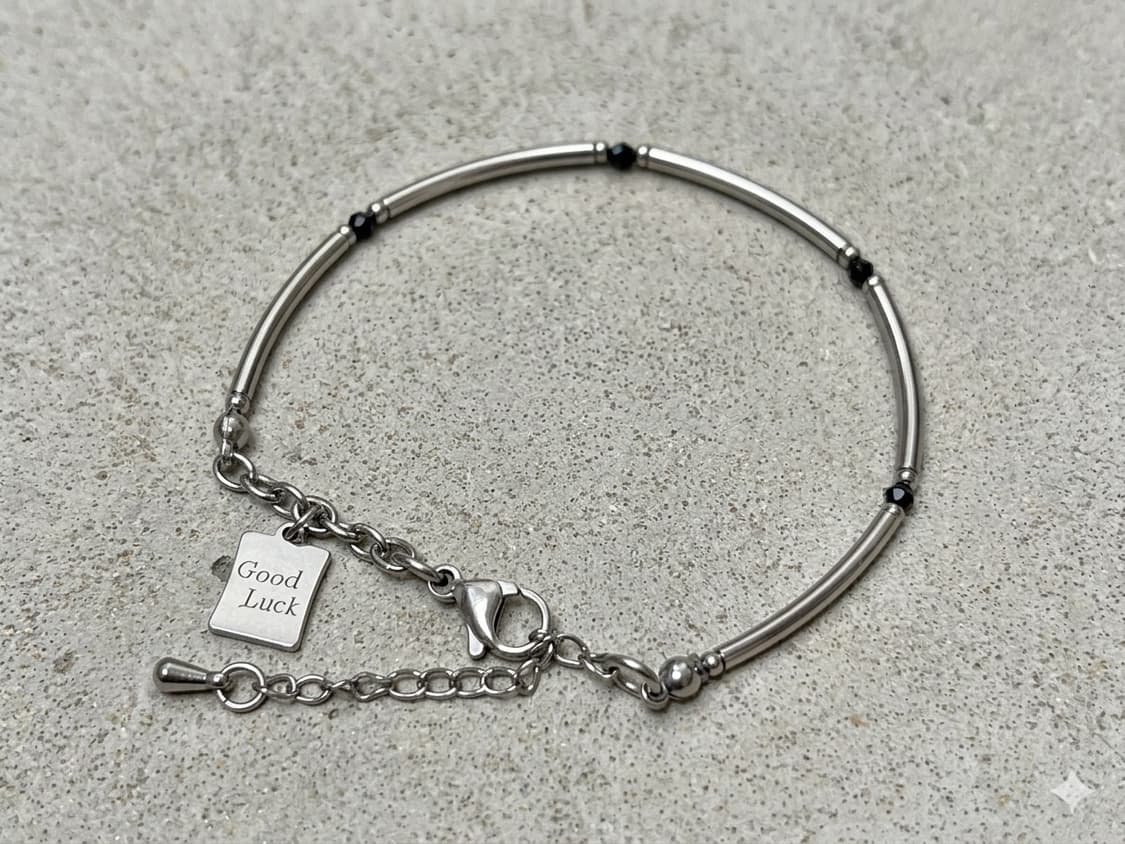 (핸드메이드) 미니 오닉스 원석팔찌 데일리 팔찌 상품이미지1